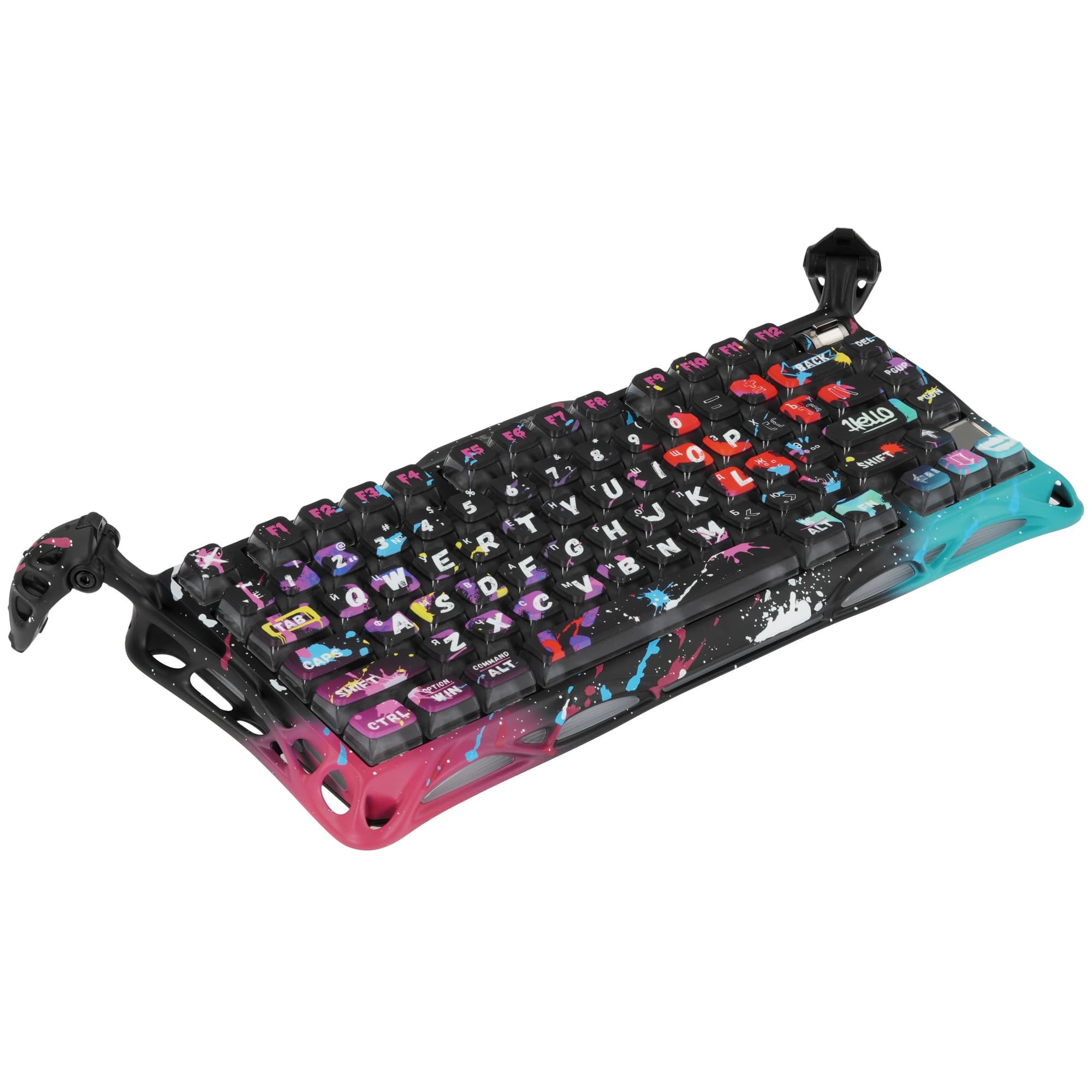 GravaStar Mercury V75 Pro Wired Keyboard Neon Graffiti