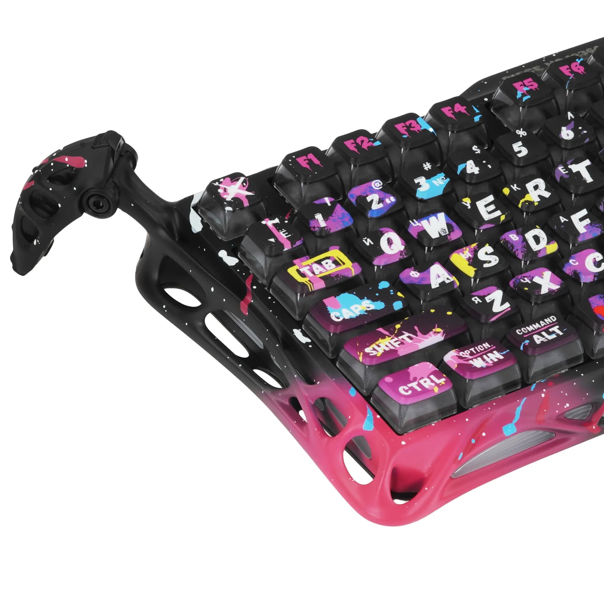 GravaStar Mercury V75 Pro Wired Keyboard Neon Graffiti