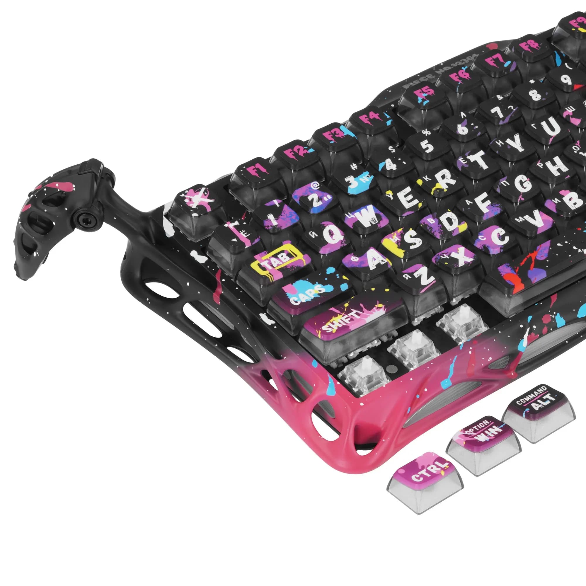 GravaStar Mercury V75 Pro Wired Keyboard Neon Graffiti